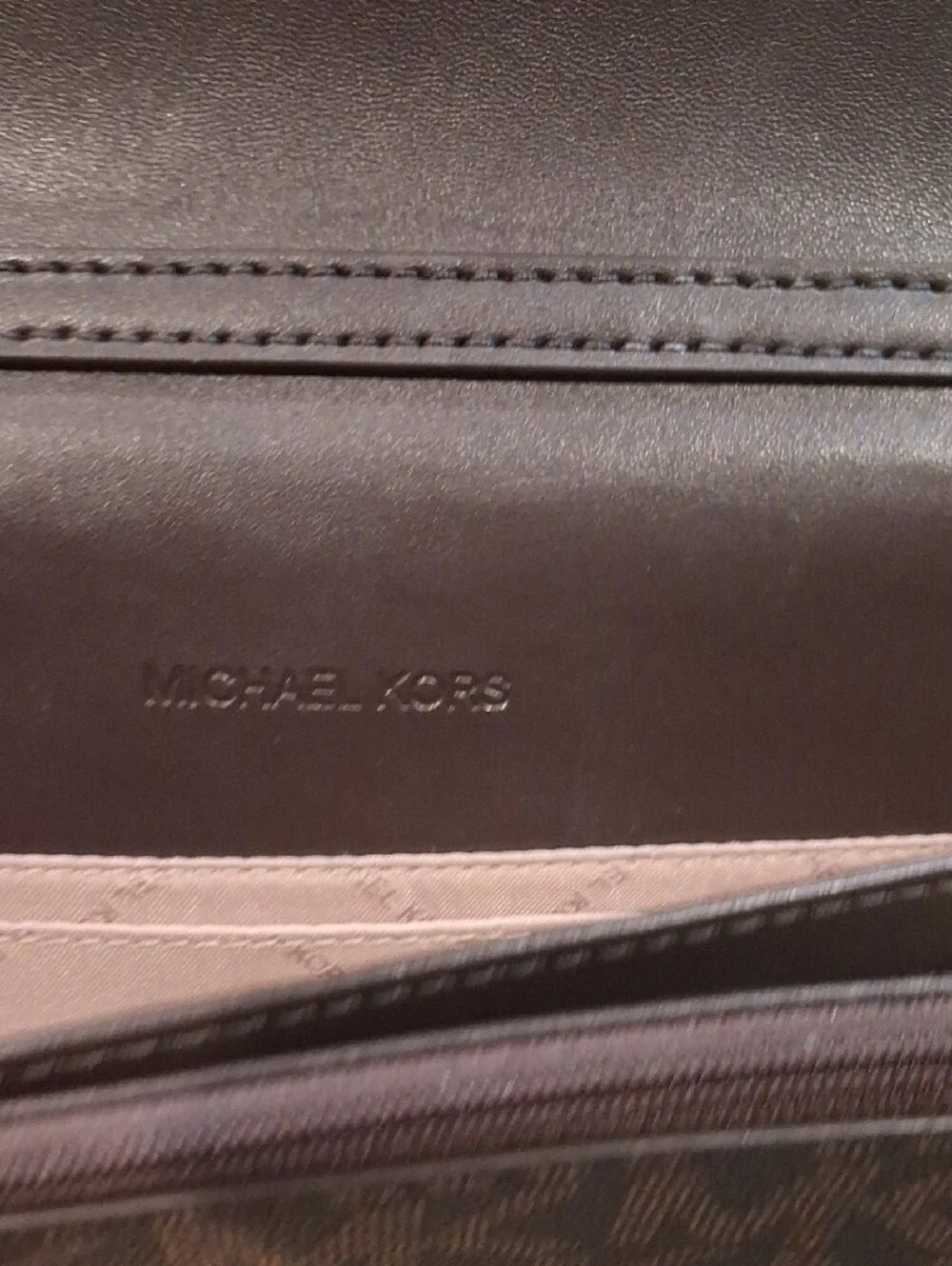 EUC Michael Kors Two-Tone Brown and Black Shoulder Bag